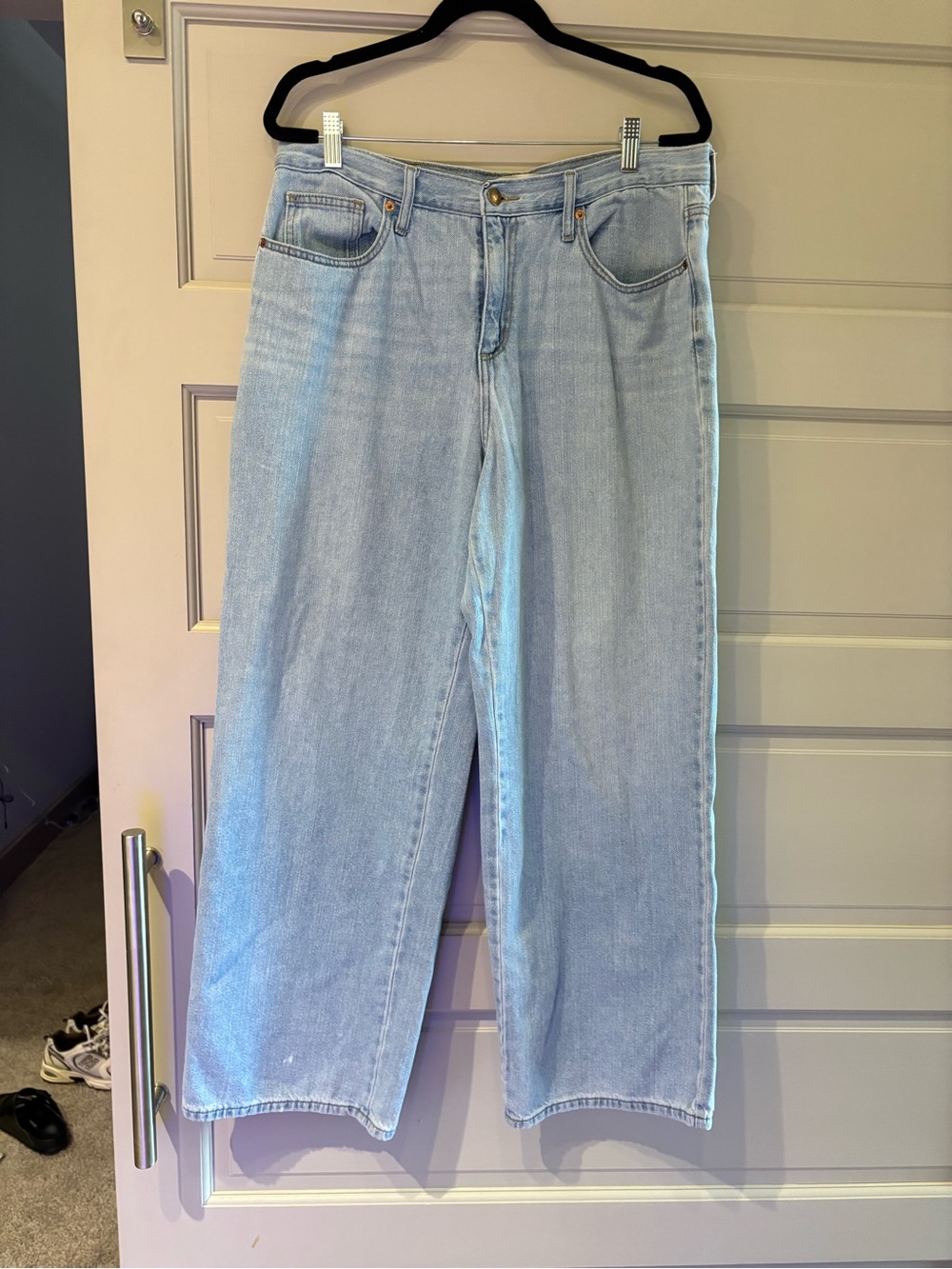 Light Wash Wide Leg Womens Jeans